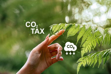 Yeşil CO2 Vergi Konsepti, Karbon Vergi İş Konsepti, Çevre ve Sosyal Sorumluluk