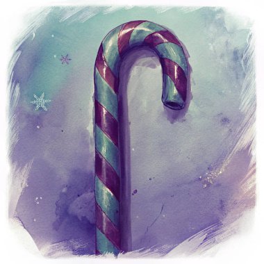 A collection of candy canes featuring various designs and colors, each highlighted against complementary backgrounds to evoke festive holiday vibes. Perfect for seasonal themes and decorations. clipart