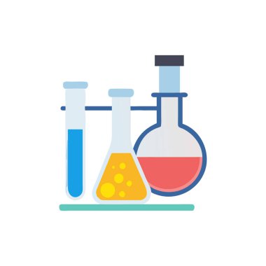 Renkli Laboratuvar Ekipmanı Simgesi