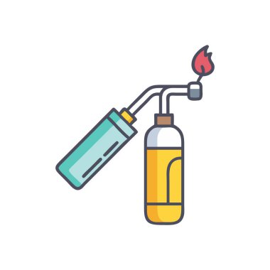 Modern Oxy Acetylene Torch Icon clipart