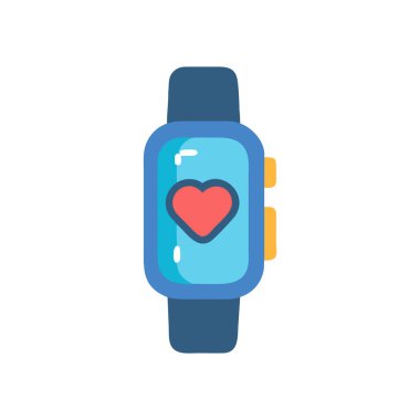 Sleek Fitness Band Watch Illustration clipart