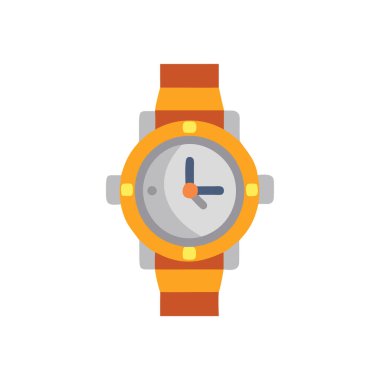 Sleek Full Metal Watch Graphic clipart