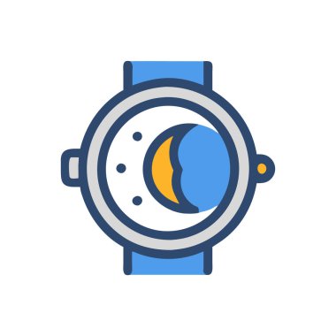 Unique Moonphase Watch Design clipart