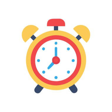 Retro Alarm Clock Icon Design