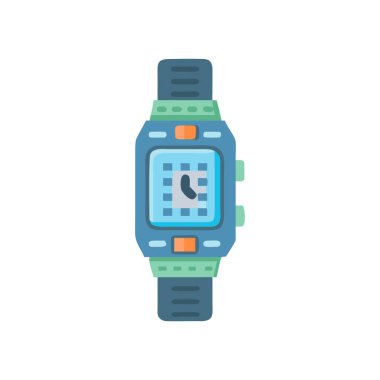 Stylish Rugged Strap Digital Watch Graphic clipart