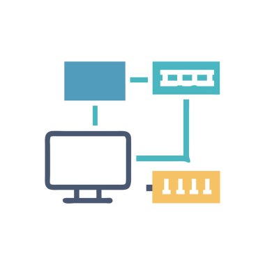 Comprehensive DHCP Icon Illustration clipart