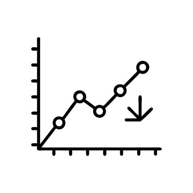 Analitik için Kapsamlı Satır Grafik Simgesi