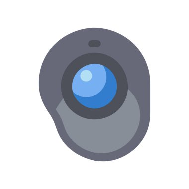 Stylish Trackball Icon Design clipart