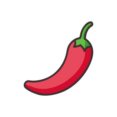 Çizimli Chili Pepper Grafik Tasarımı