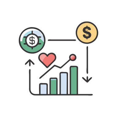 Economic Health Metrics Icon clipart