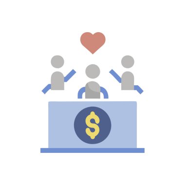 Icon for Fundraising Campaigns clipart