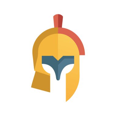 Stylish Gladiator Helmet Icon for Warriors clipart