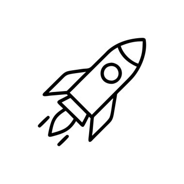 Stylish Rocket for Cosmic Journeys clipart