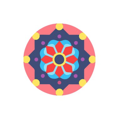 Unique Kaleidoscope Icon for Creative Uses clipart