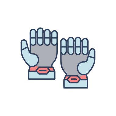 Fitness Adjustable Weighted Gloves Icon clipart