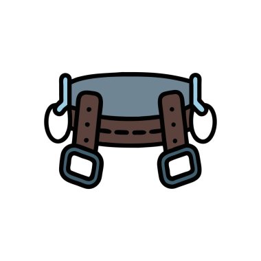 Fitness Adjustable Weighted Dip Training Belt Icon clipart