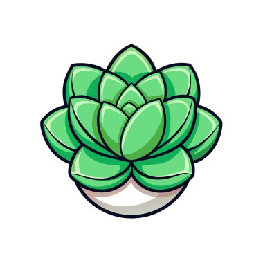 Stylish Lophophora Plant Illustration clipart