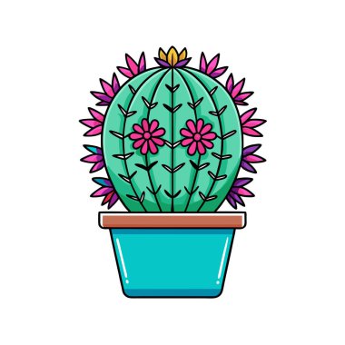 Vibrant Mammillaria Microhelia Design for Decor clipart