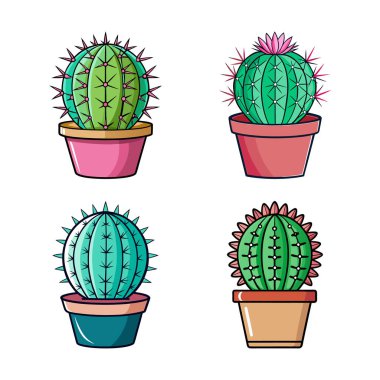 Distinctive Mammillaria Cactus Art for Decor clipart