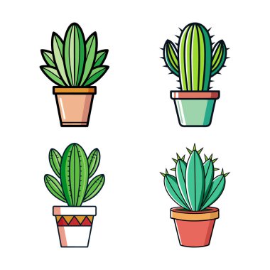 Lively Epiphytic Cactus Design for Home Decor clipart