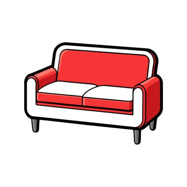 Unique Loveseat Sleeper Representation clipart