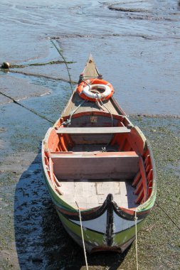 Deniz kıyısında bir tekne.