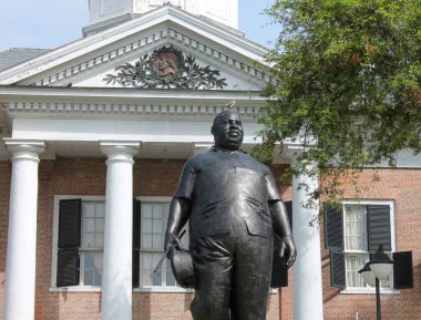 Statue of Johan (Jopie) Pengel, former Prime Minister of Suriname clipart