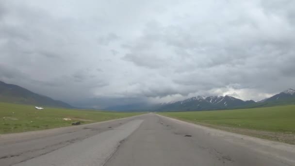 Osh Kirgizië Mei 2022 Zichtpunt Rijden Zichtpunt Rijden Door Pamir — Stockvideo