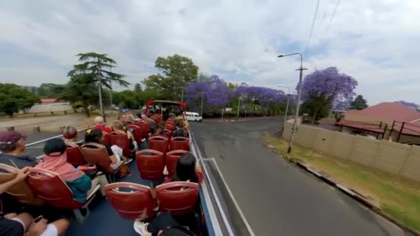 Johannesburg Jihoafrická Republika Říjen 2019 Turistický Zájezdový Autobus Johannesburgu Známý — Stock video