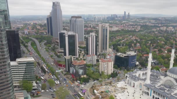 Istanbul Turchia Maggio 2023 Levent Quartiere Moderno Ricco Situato Sul — Video Stock