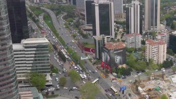 Estambul Turquía Mayo 2023 Video Time Lapse Levent Distrito Moderno — Vídeo de stock