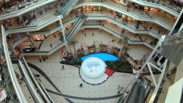 Istanbul Turquie Juillet 2023 Cevahir Shopping Mall Des Grands Centres — Video