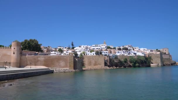Рабат Марокко Сентября 2022 Года Касба Крепости Удаяс Рабате Марокко — стоковое видео