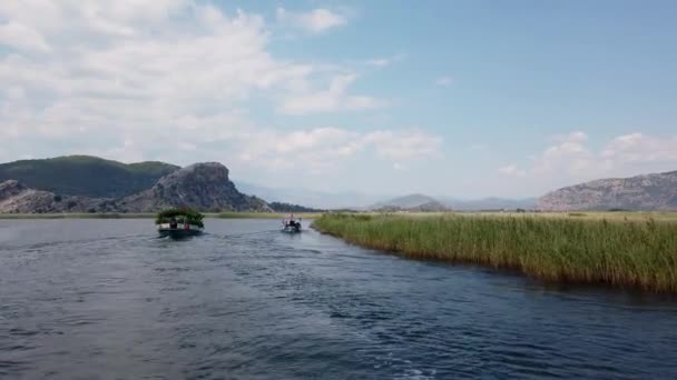 Dalyan Turkije Juni 2023 Toeristen Een Rondvaartboot Varen Rivier Dalyan — Stockvideo