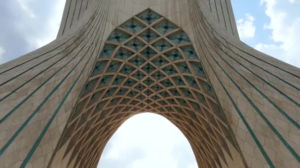 Ciudad Teherán Vista Desde Torre Azadi Plaza Azadi Capital Iraní — Vídeo de stock
