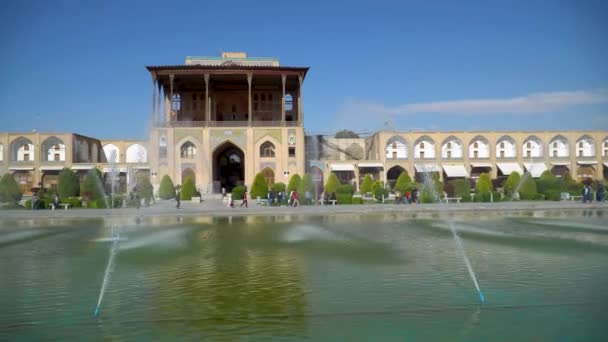 Isfahan Írán Května 2023 Palác Ali Qapu Velkolepá Stavba Postavená — Stock video