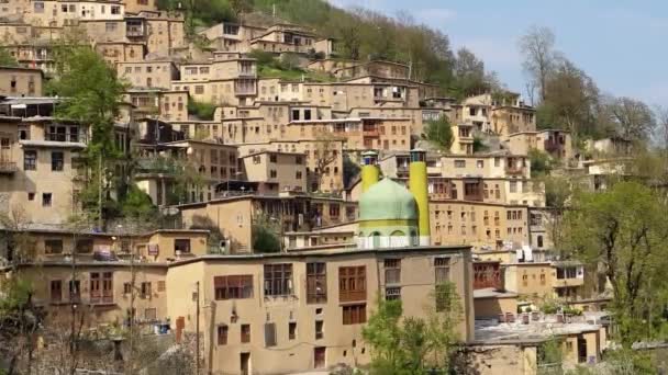 Masuleh Iran Mei 2023 Desa Masuleh Dengan Rumah Rumah Yang — Stok Video