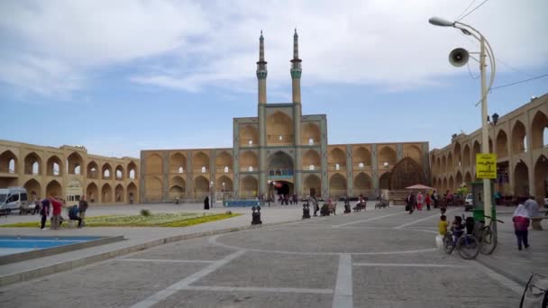 Yazd Iran Mei 2023 Masjid Jameh Mendominasi Kaki Langit Yazd — Stok Video