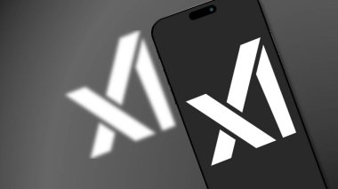 İstanbul, Türkiye - 7 Şubat 2024: XAI marka logo akıllı telefon ekranında. XAI, insan bilimsel keşiflerini hızlandırmak için yapay zeka üreten bir şirket..