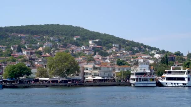 Istanbul Turkey March 2024 Coast Princes Island Traditional Island Houses — Stock Video