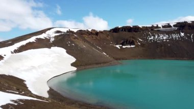 Heder Myvatn jeotermal alanı, İzlanda yakınlarındaki Askja caldera 'da Viti krateri jeotermal gölü ve Oskjuvatn Gölü