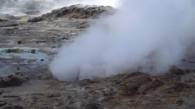 Hver jeotermal alanı, kaynayan bacaları ve canlı volkanik arazisiyle İzlanda 'nın ham jeotermal enerjisini gözler önüne seriyor.