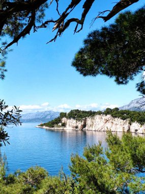 Mavi gökyüzü mavi deniz