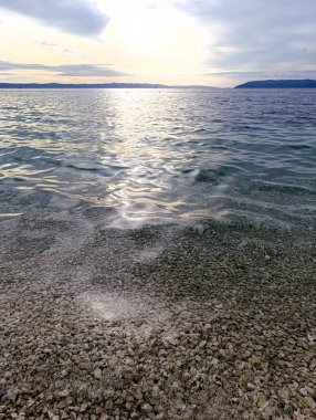 Makarska sahilinde açık deniz