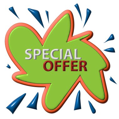 Metin ile yeşil arkaplanın 3d görüntülemesi.wow 3d resimleme.