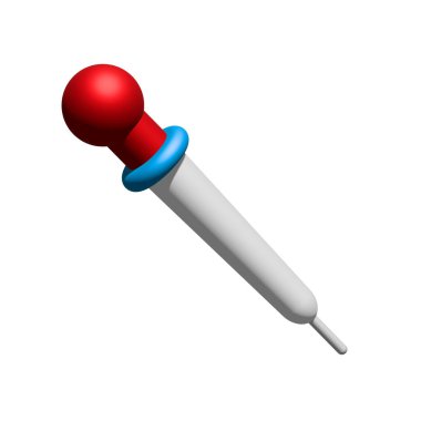 Beyaz zemin üzerinde kan izole edilmiş tıbbi termometre