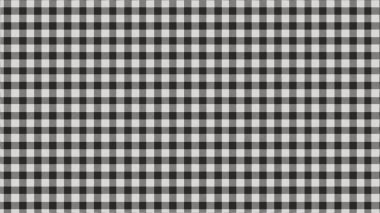 Damalı kumaşın, siyah, beyaz ve siyah rengin vektörsüz deseni.