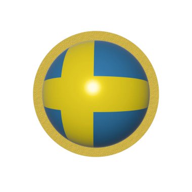 slovenia 3d desenli parlak düğme