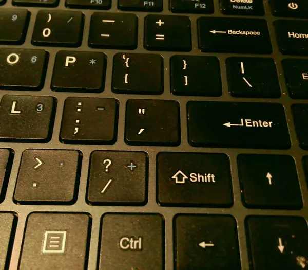 Bilgisayar klavyesi tuşları, teknoloji kavramı.