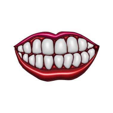 insan dişleri vektör çizim